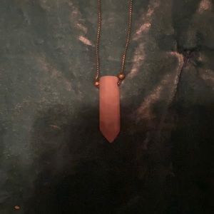 Alex and ani rose quartz adjustable necklace